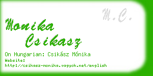 monika csikasz business card